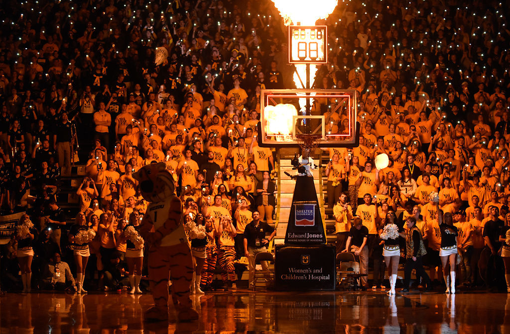 Missouri fans light up a sold-out Mizzou Arena